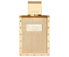 Lattafa The Kingdom 3.4 oz Eau de Parfum for women, elegant warm floral fragrance with amber, woody, and musky notes