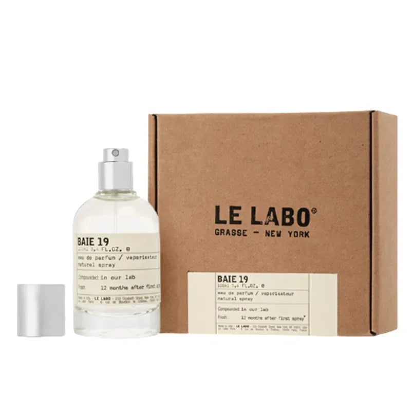 Le Labo perfume bottle and packaging on a white background