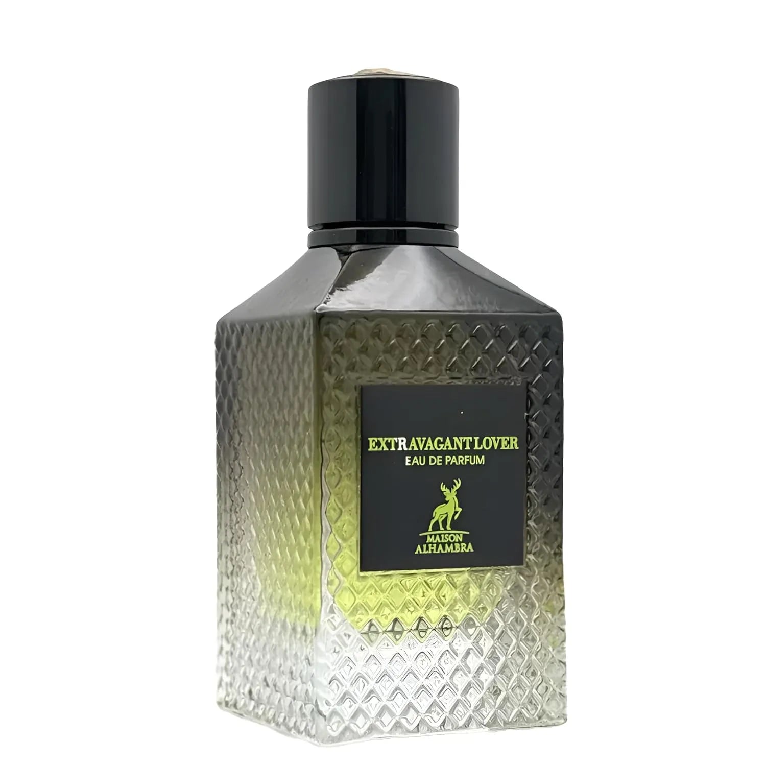 Maison Alhambra Extravagant Lover 3.4 oz Eau de Parfum for men, bold seductive fragrance in sleek masculine bottle