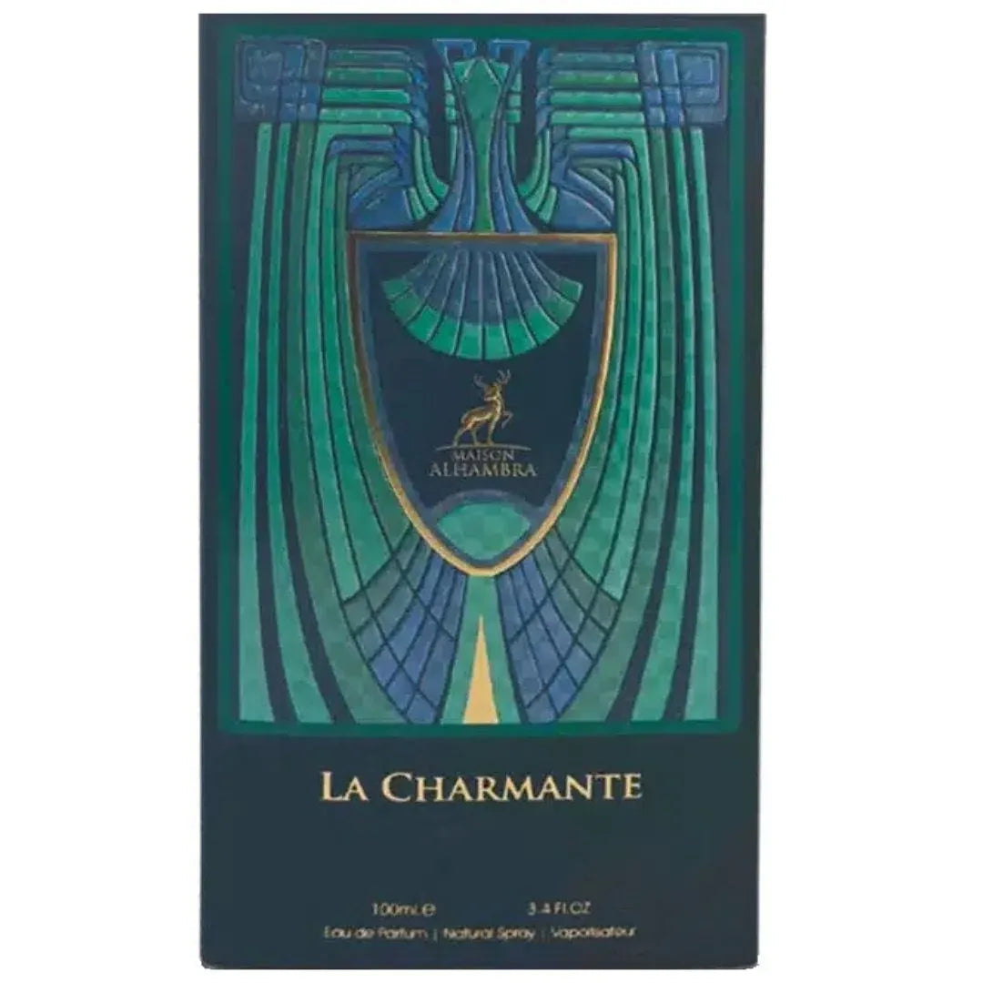 Maison Alhambra La Charmante 3.4 oz Eau de Parfum for women, elegant fresh floral fragrance with creamy, woody, and musky notes