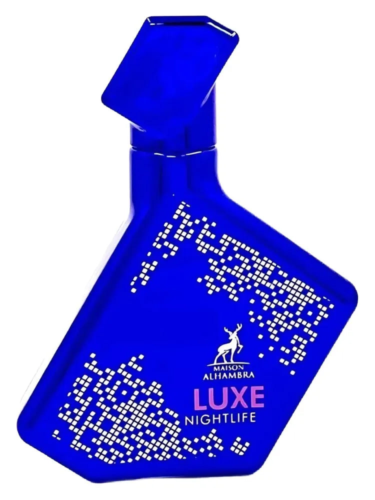 Maison Alhambra Luxe Nightlife perfume warm amber woody fragrance