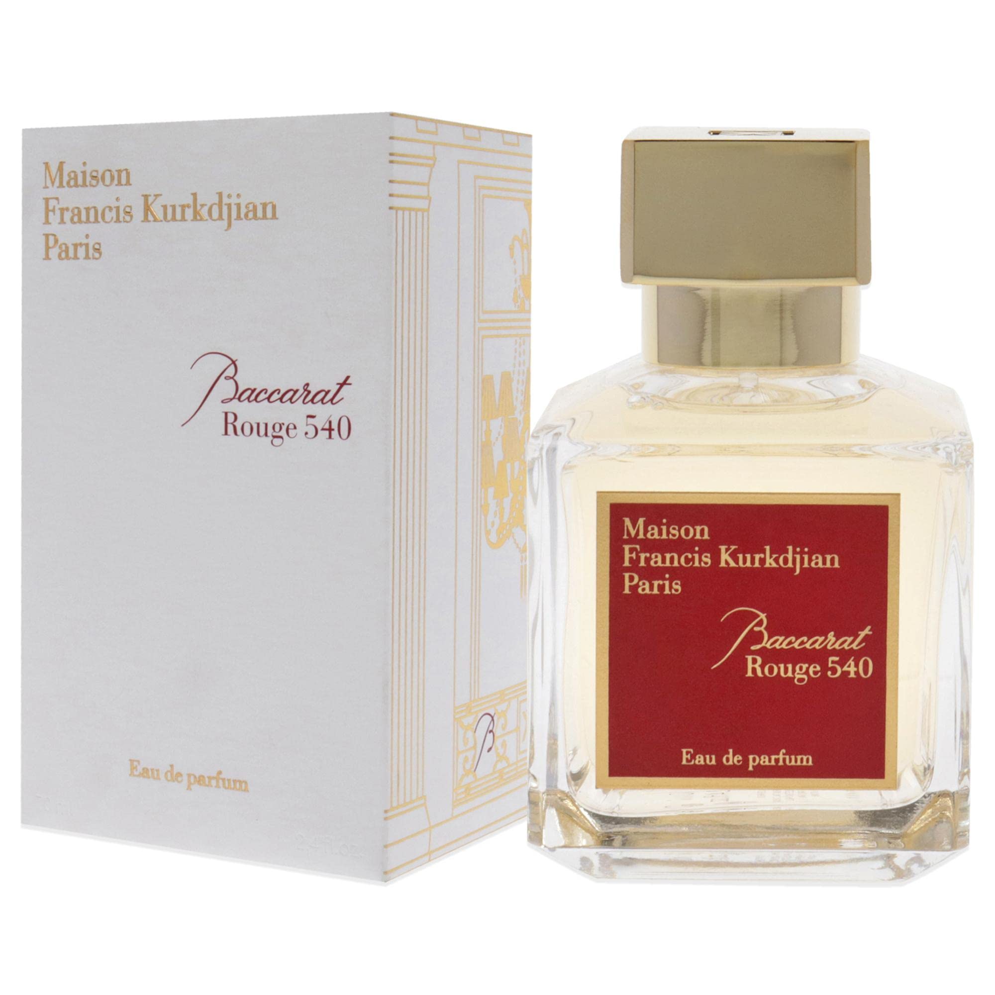 Maison Francis Kurkdjian Baccarat Rouge 540 Eau de Parfum with packaging on a white background