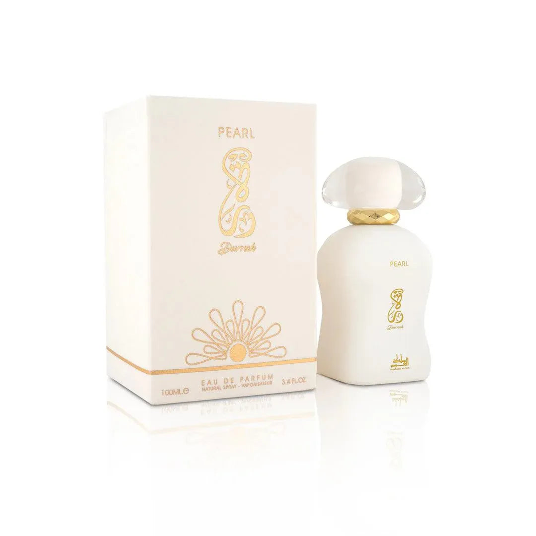 Mamlakt Durrah Pearl 3.4 oz Eau de Parfum for women, soft elegant floral fragrance with creamy and musky notes