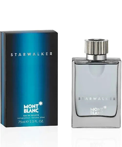 Mont Blanc Starwalker 2.5 EDT men’s perfume bottle with fresh citrus aromatic and woody musk scent