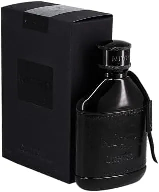 Nitro Black Intense 3.4 oz Eau de Parfum for men, bold fresh spicy woody fragrance with musk