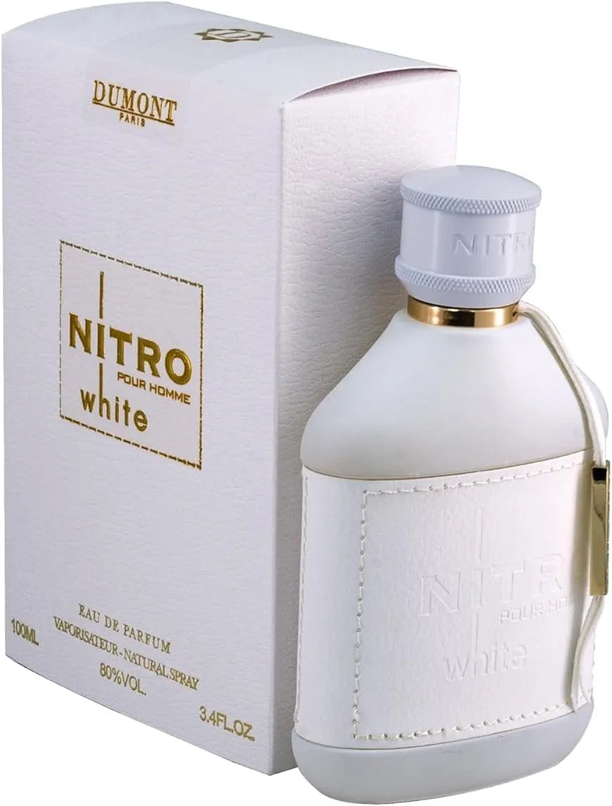 Nitro White men’s perfume 3.4 oz clean fresh aromatic woody fragrance