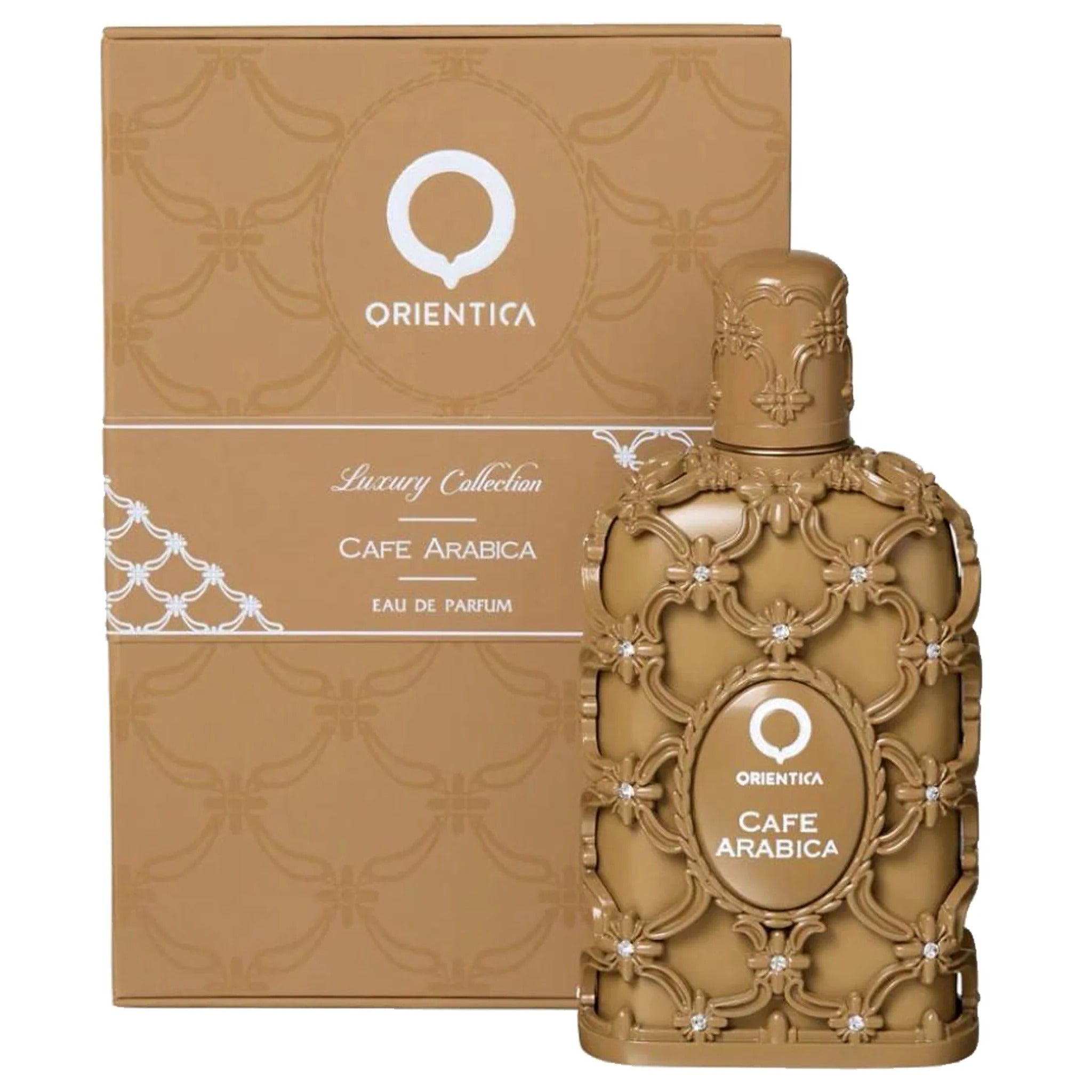 Orientica Luxury Collection Cafe Arabica 2.7 oz Eau de Parfum unisex fragrance bottle
