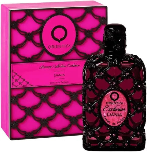 Orientica Luxury Collection Exclusive Dania 2.7 oz Eau de Parfum for women, elegant floral fragrance with creamy, woody, and musky notes