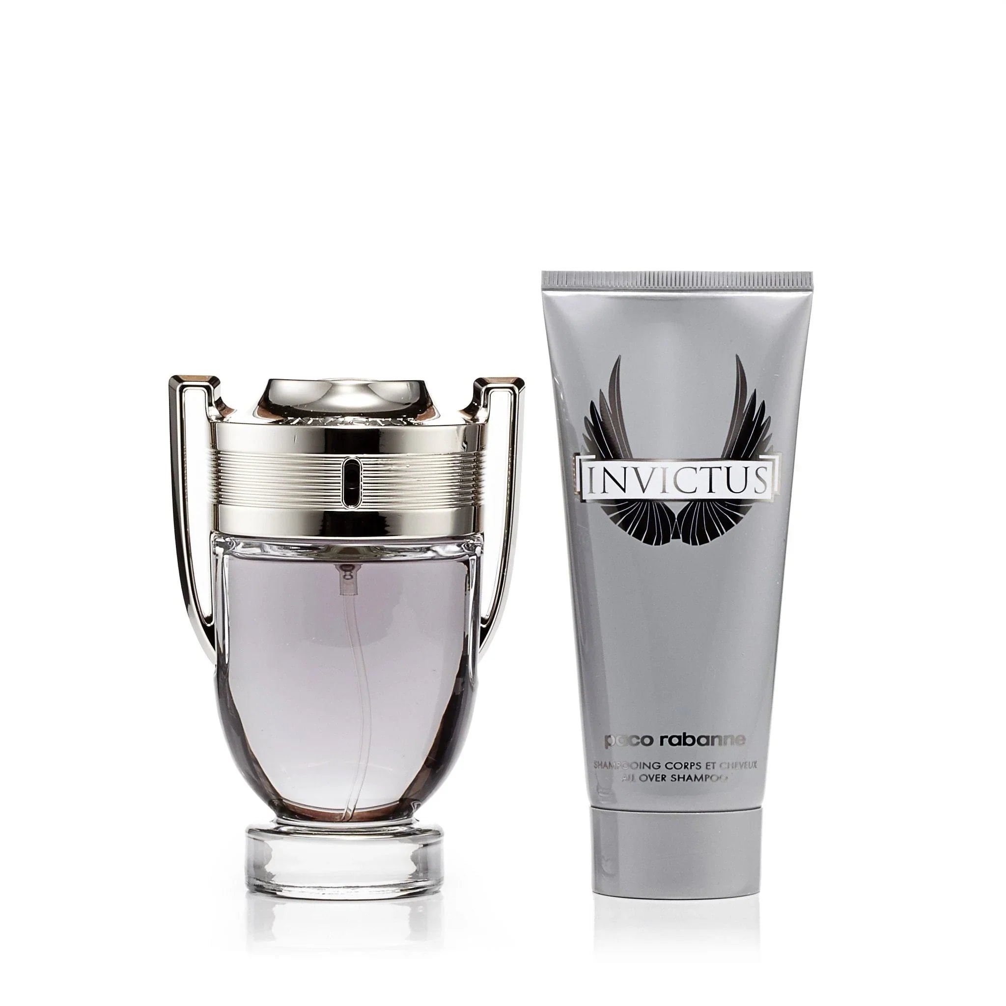 Paco Rabanne Invictus Set 3.4oz EDT 2pc for men, fresh, woody, and long-lasting fragrance in a luxurious set