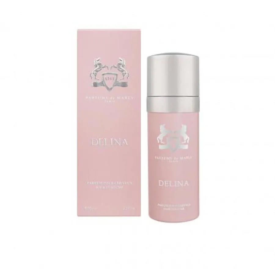 Delina perfume bottle and packaging on a white background