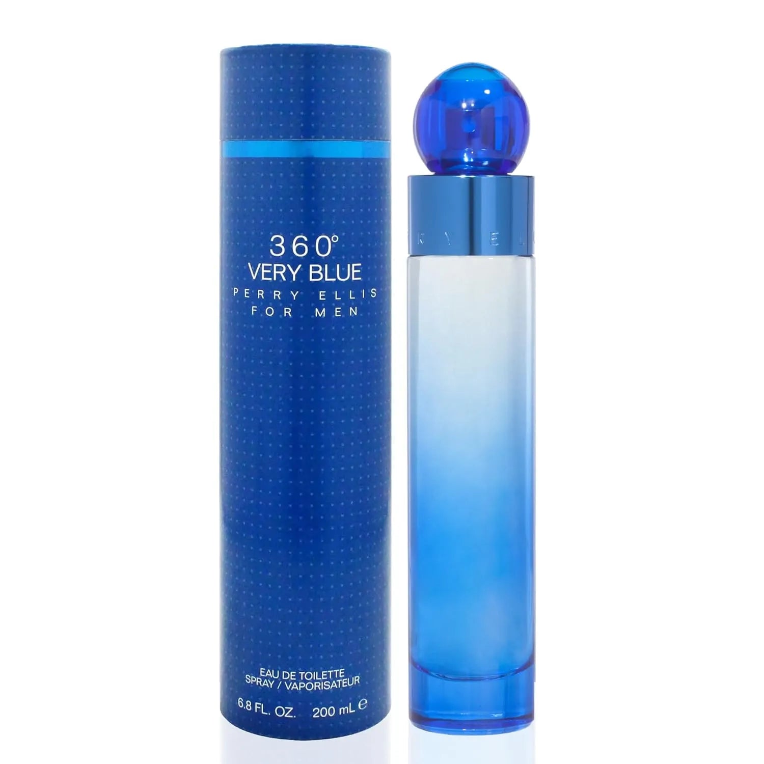 Perry Ellis 360 Very Blue men’s cologne 3.4 oz fresh aquatic aromatic fragrance