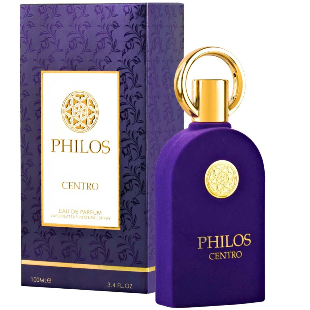 Philos Centro 3.4 oz Eau de Parfum unisex bottle, clean modern fragrance with fresh aromatic and musky notes