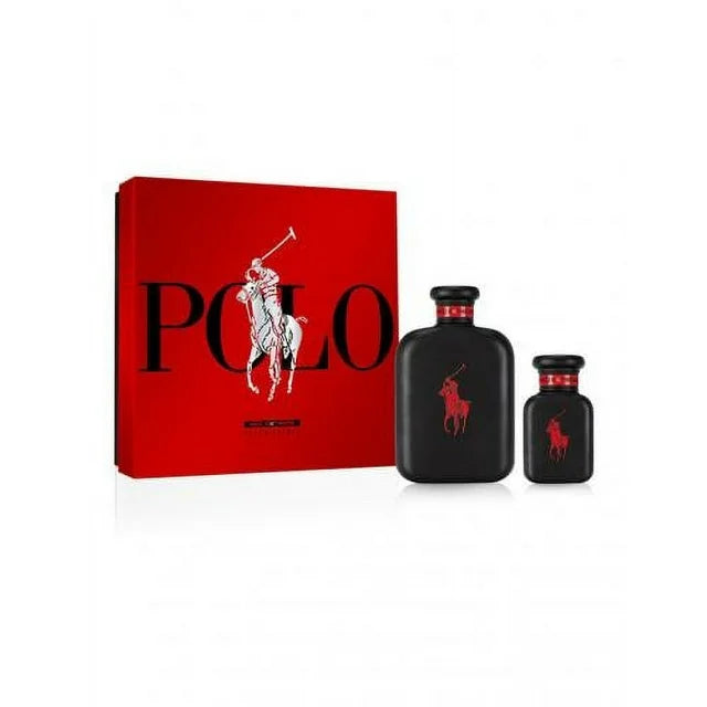 Ralph Lauren Polo Red Extreme 2pc Set 4.2 EDP M – luxury men’s fragrance gift set with bold red bottle, long-lasting woody spicy Eau de Parfum.