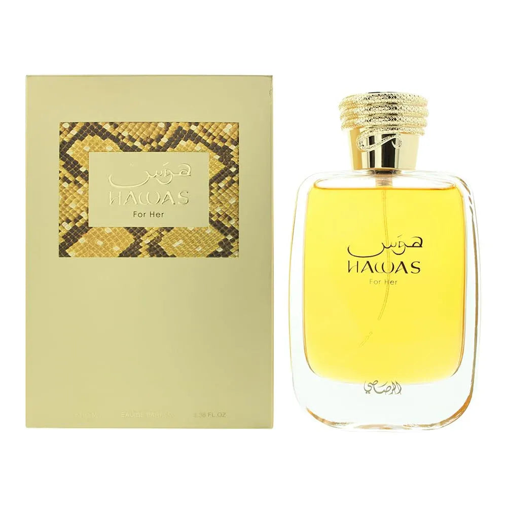 Rasasi Hawas women’s perfume 3.4 oz fresh aquatic fruity fragrance