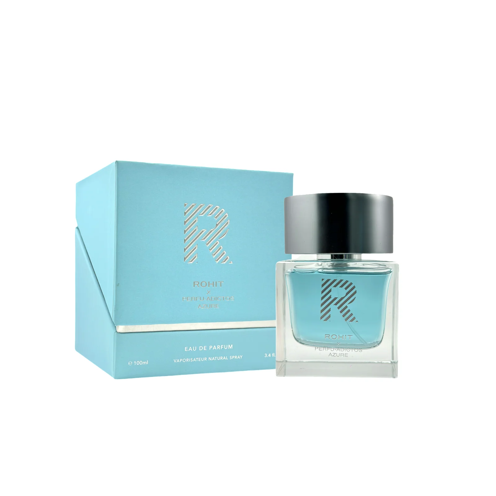 Rohit Azure unisex perfume 3.4 oz fresh clean aromatic fragrance