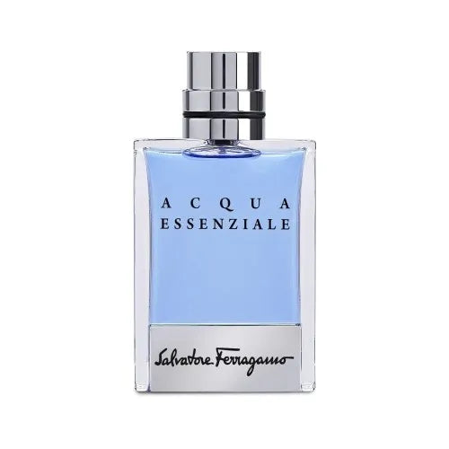 Salvatore Ferragamo Acqua Essenziale 3.4 oz Eau de Toilette for men, fresh aquatic fragrance with citrus, marine, woody, and musky notes