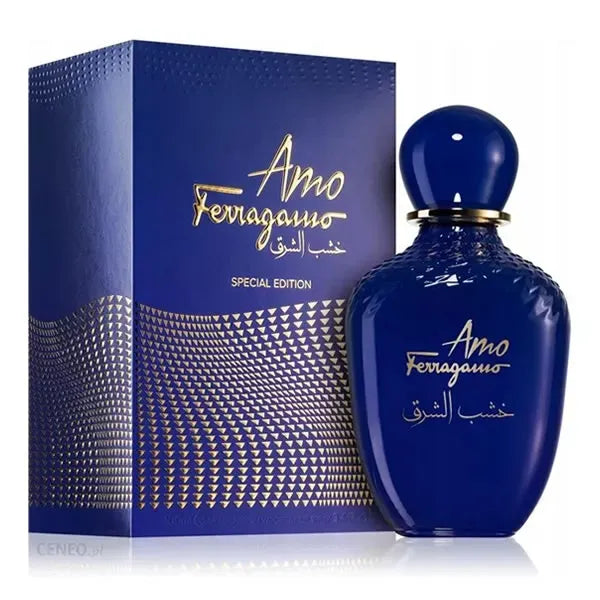 Salvatore Ferragamo Amo Oriental Wood Special Edition 3.4 oz Eau de Parfum for women, warm oriental woody fragrance with amber notes