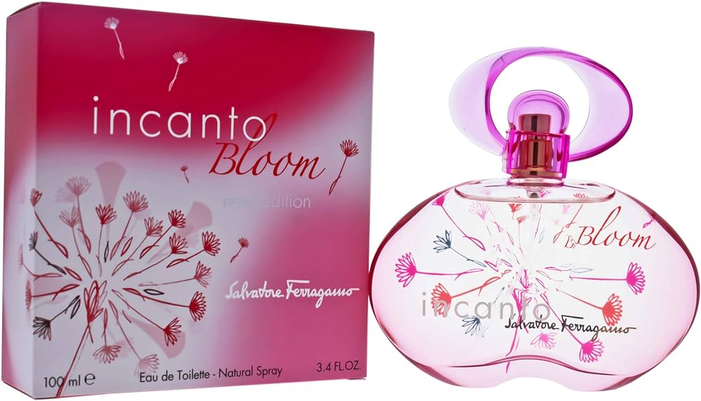 Salvatore Ferragamo Incanto Bloom New Edition 3.4 oz EDT for Women – A fresh, floral scent with grapefruit, tea rose & romantic notes.