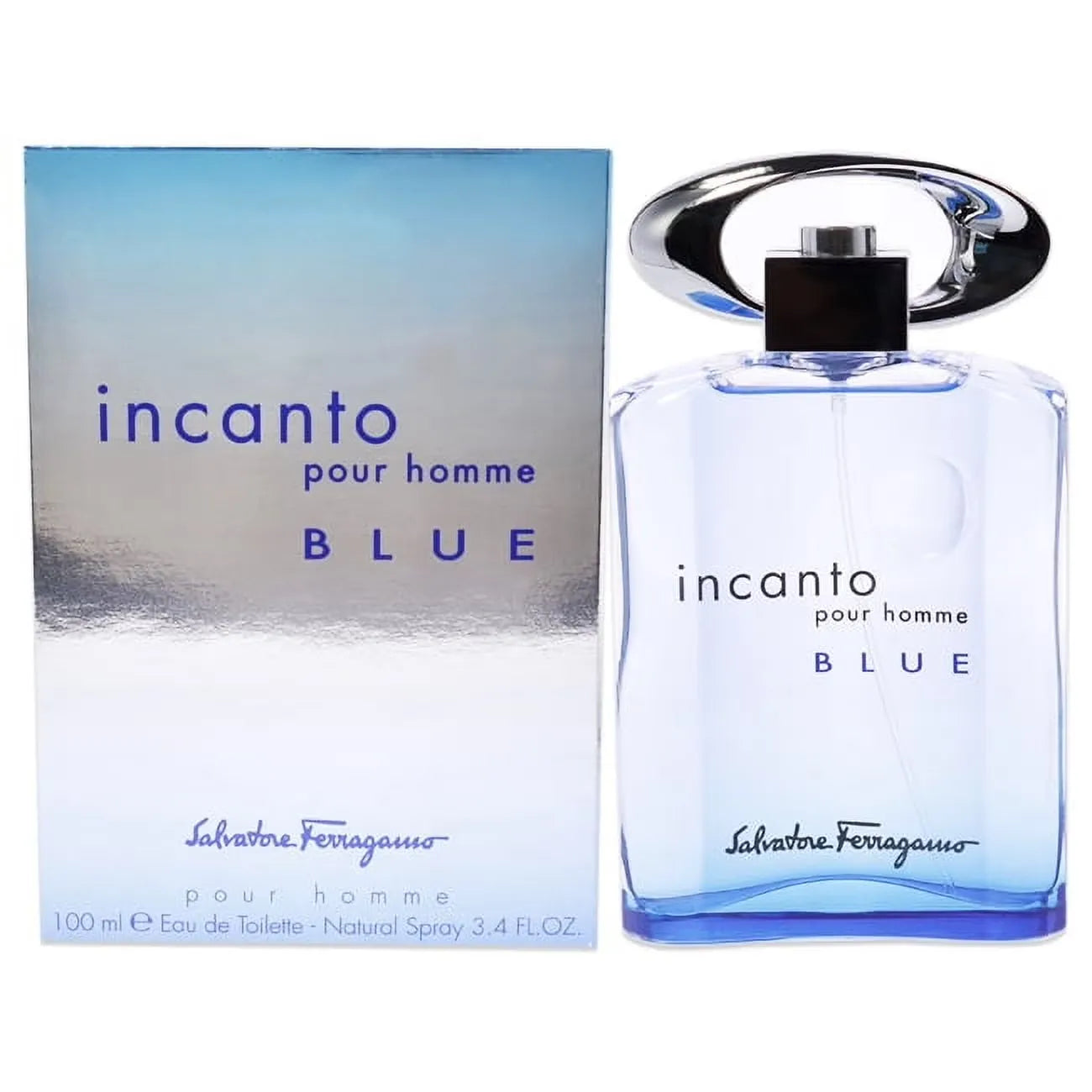 Ferragamo Incanto Blue men’s cologne 3.4 oz fresh aquatic fragrance