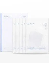 Mixsoon Mask Pack (5pc) facial sheet masks, hydrating and soothing skincare set for refreshed and radiant skin