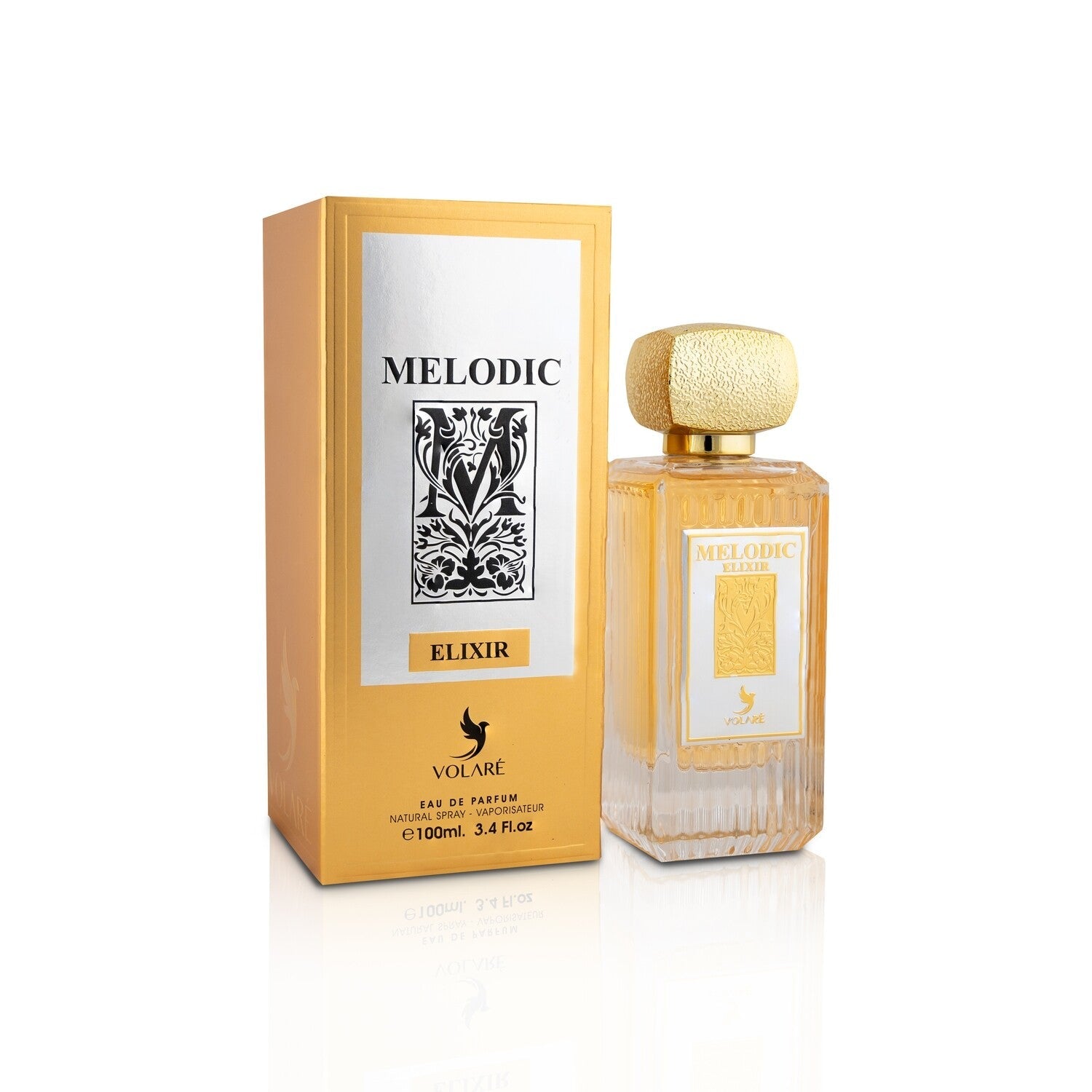 Volaré Melodic Elixir 3.4 EDP for Women – Floral fruity perfume in an elegant bottle. Long-lasting, romantic feminine scent.

