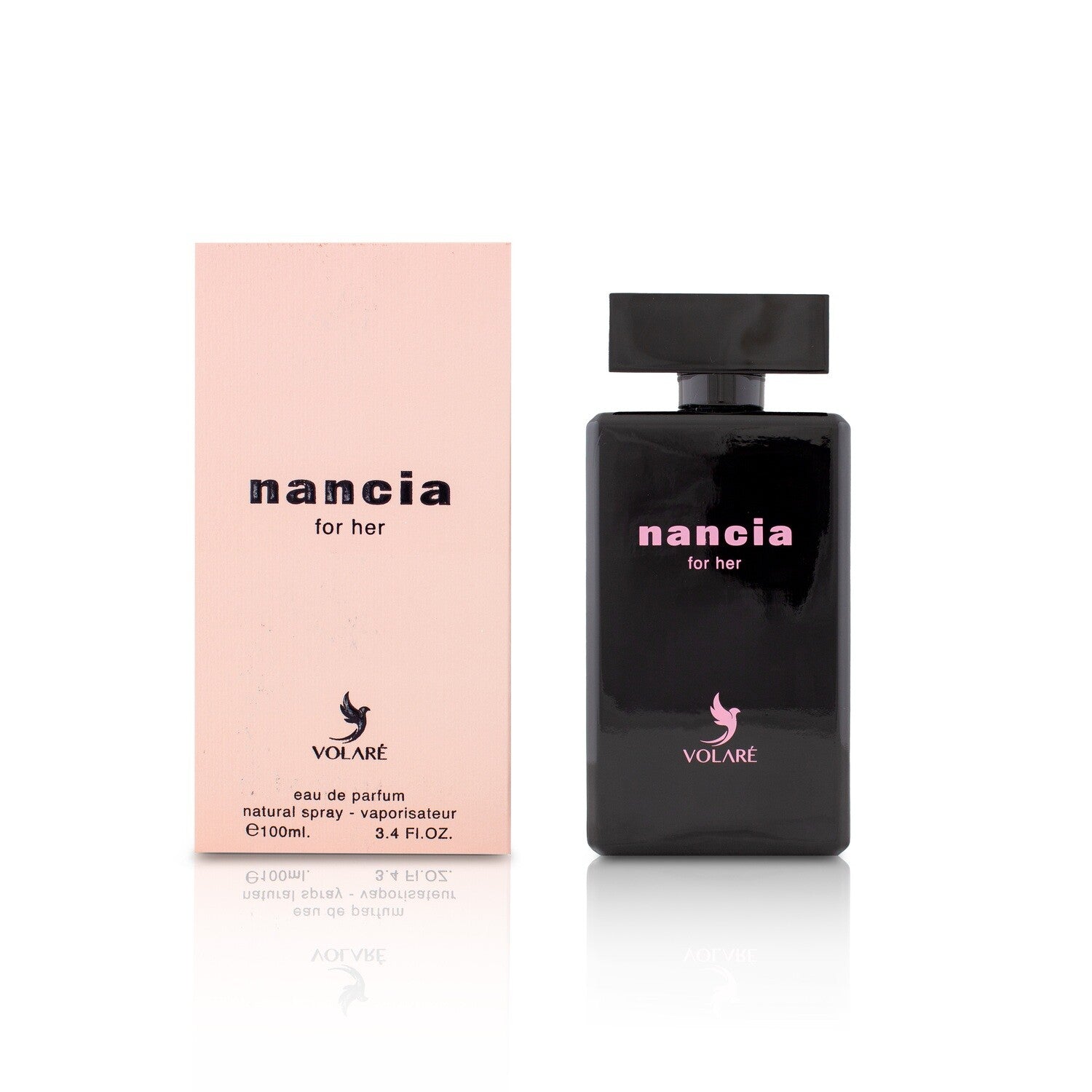 Volaré Nancia for Her 3.4 oz EDP – Feminine floral-fruity scent in a chic bottle, ideal for daily wear and special occasions