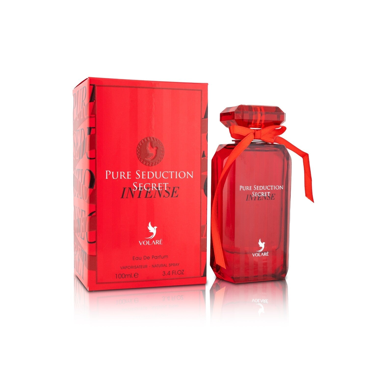 Volaré Pure Seduction Secret Intense 3.4 EDP for women – A sensual floral-fruity perfume with deep notes for bold, confident allure.

