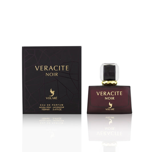 Volaré Veracite Noir 3.4 EDP for Women – Deep, elegant fragrance with floral and woody notes. Long-lasting feminine scent.