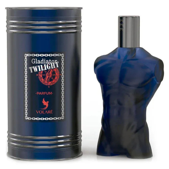 Volare Gladiator Twilight Parfum 3.4 oz Eau de Parfum for men, bold woody aromatic fragrance in premium bottle