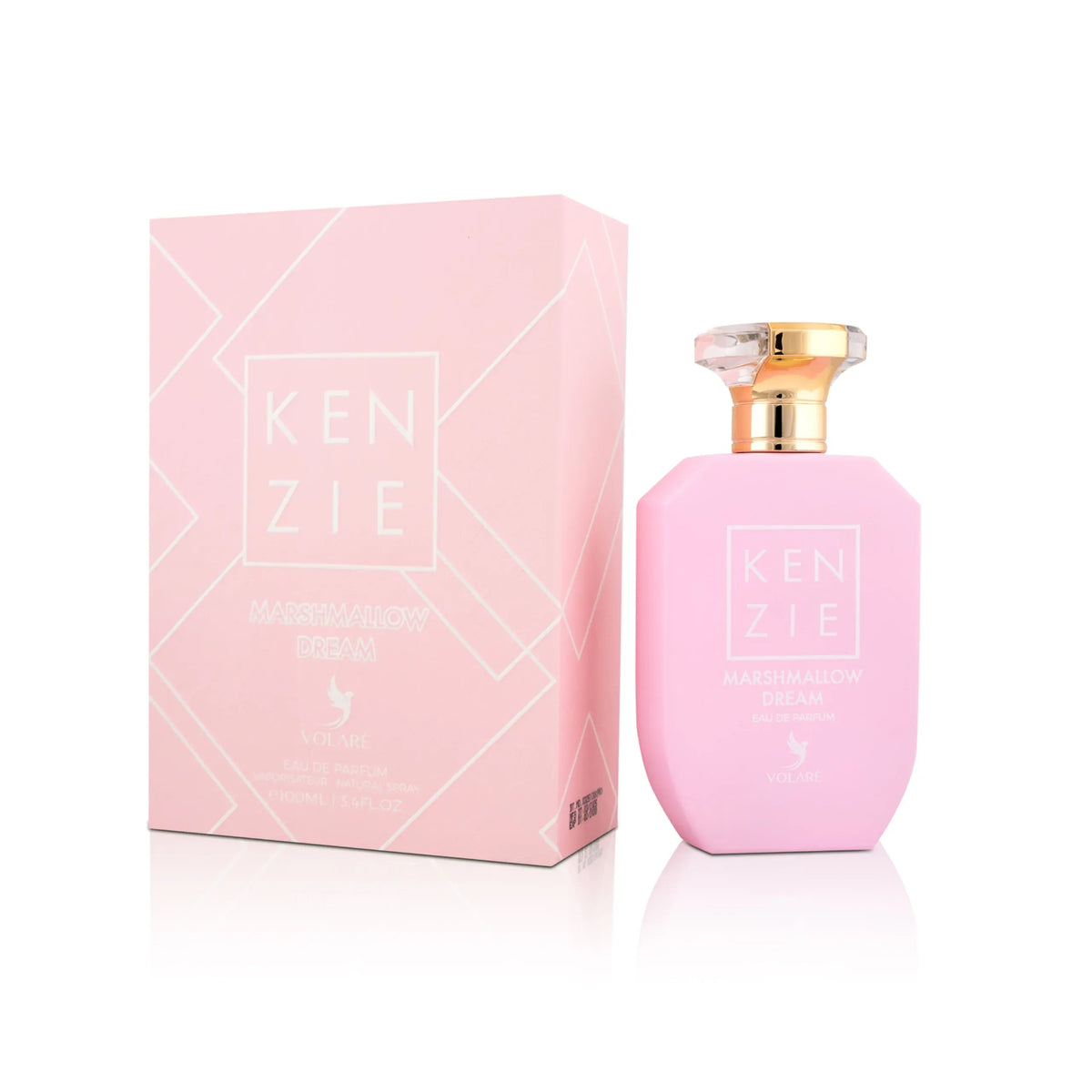 Volare Kenzie Marshmallow Dream 3.4 EDP women's perfume bottle with sweet gourmand marshmallow and musky woods scent