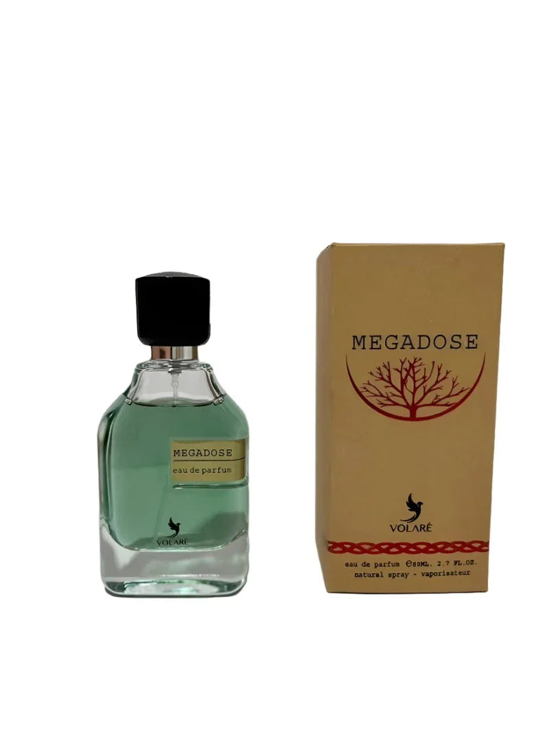Volare Megadose 2.7oz EDP Unisex – bold, aromatic, and long-lasting fragrance in a stylish bottle