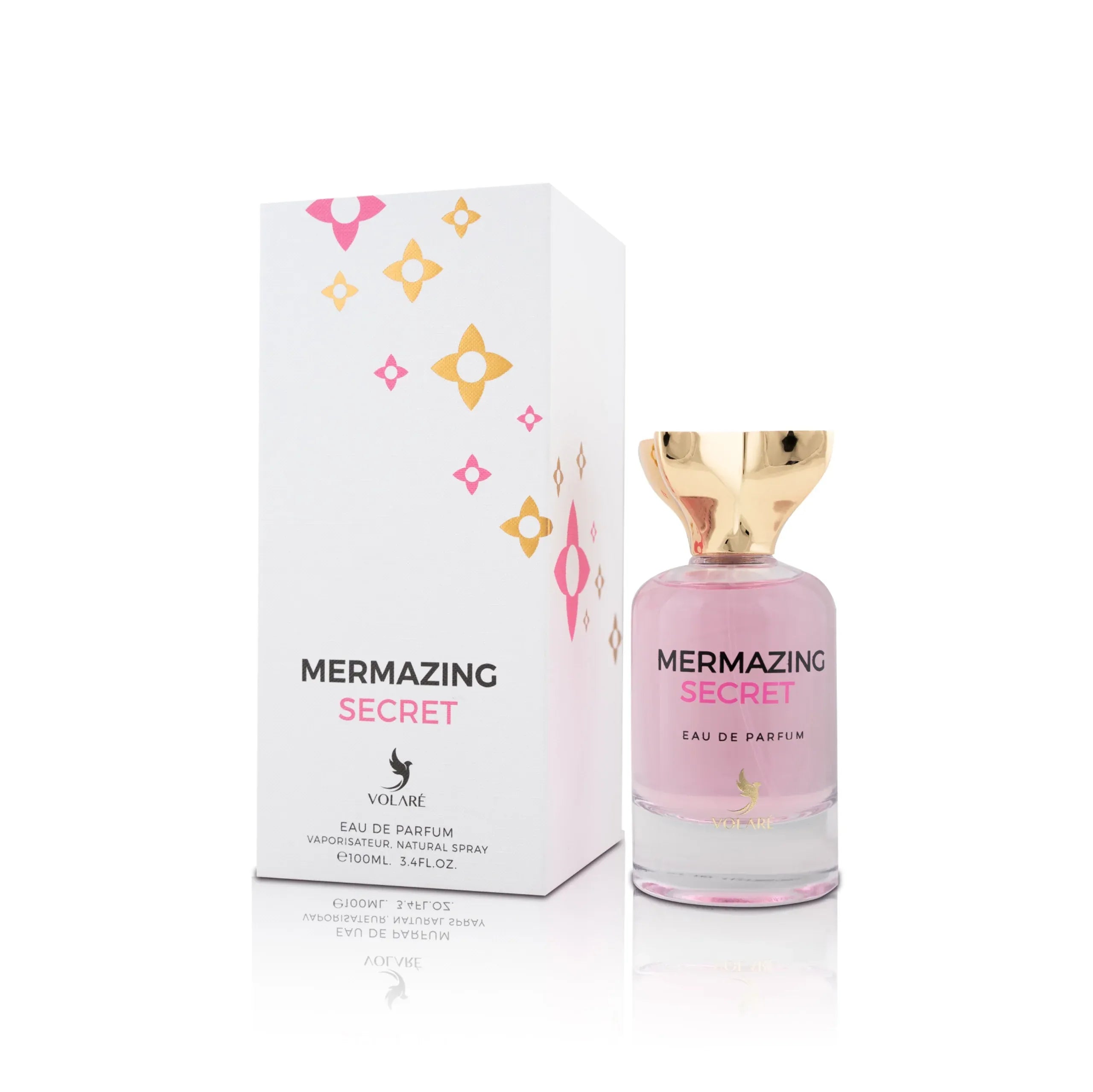 Volare Mermazing Secret 3.4 oz Eau de Parfum for women, soft fresh floral fragrance with light fruity and musky notes
