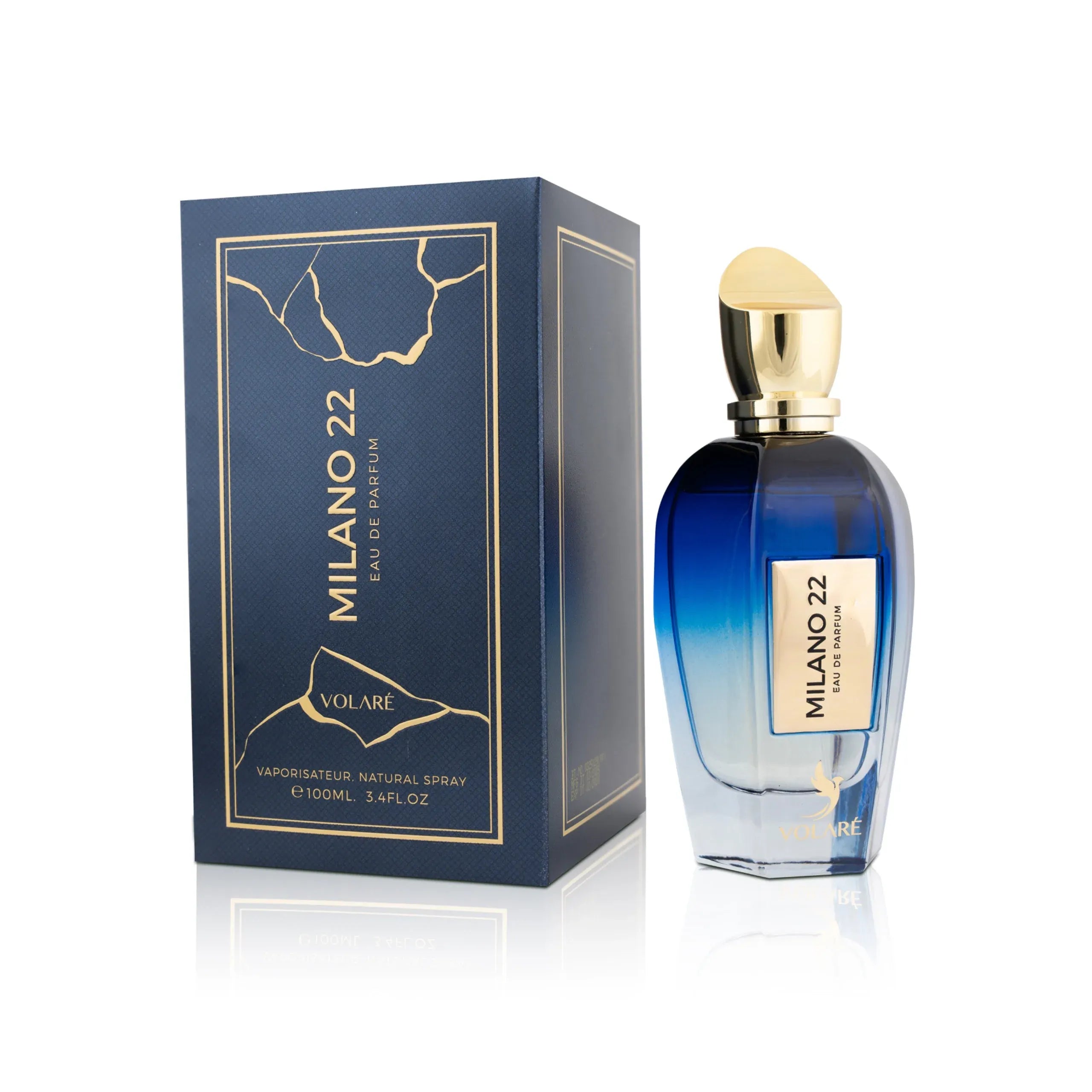 Volare Milano 22 3.4 oz Eau de Parfum unisex fragrance with clean aromatic woody notes