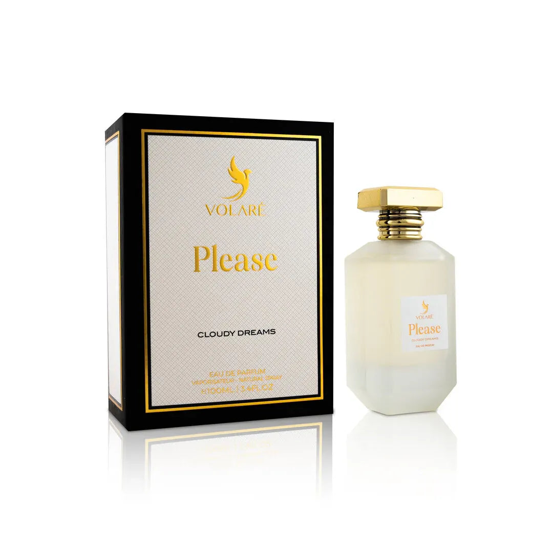 Volare Please Cloudy Dreams 3.4 oz Eau de Parfum for women with soft sweet creamy musky notes