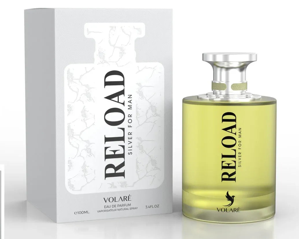 Volare Reload Silver men’s perfume fresh clean fragrance
