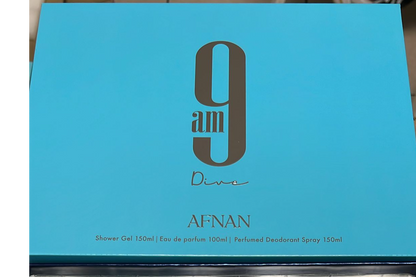 Afnan 9am Dive Set 3pc 3.4 Edp M