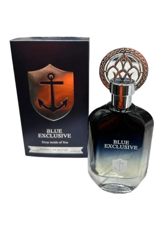 Zoghbi Blue Exclusive 3.4 EDP M – refined men’s perfume in a sleek blue bottle, long-lasting Eau de Parfum with fresh woody aquatic notes.