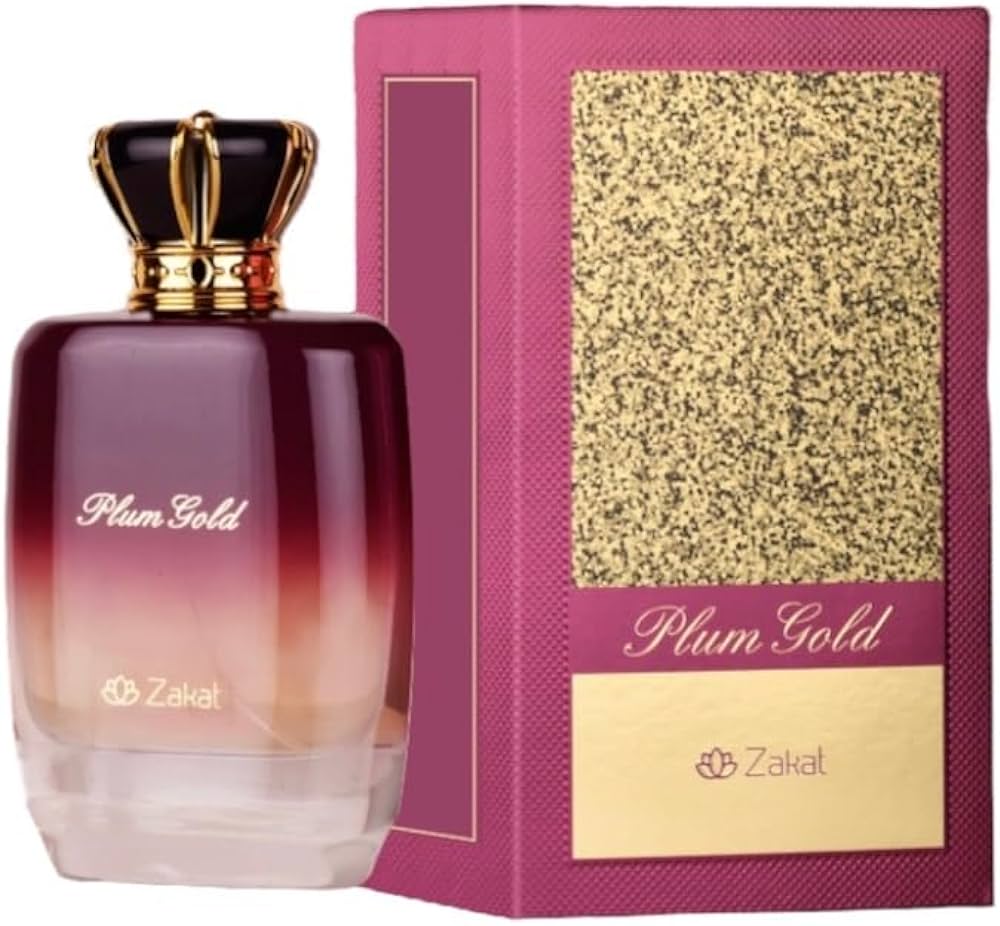 Zoghbi Zakat Plum Gold 3.4 EDP – Unisex Arabic fragrance with plum, amber, and woody notes. Rich, luxurious, long-lasting scent.