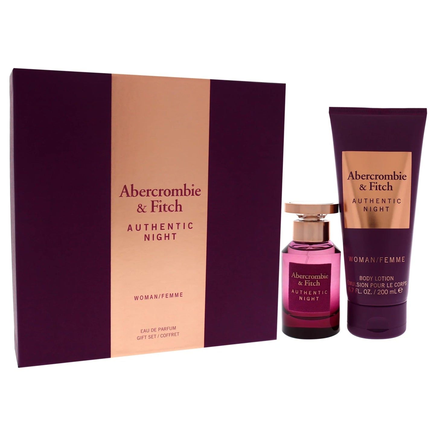 Abercrombie Set Fitch Authentic Night 1.7 2pcs Edp L