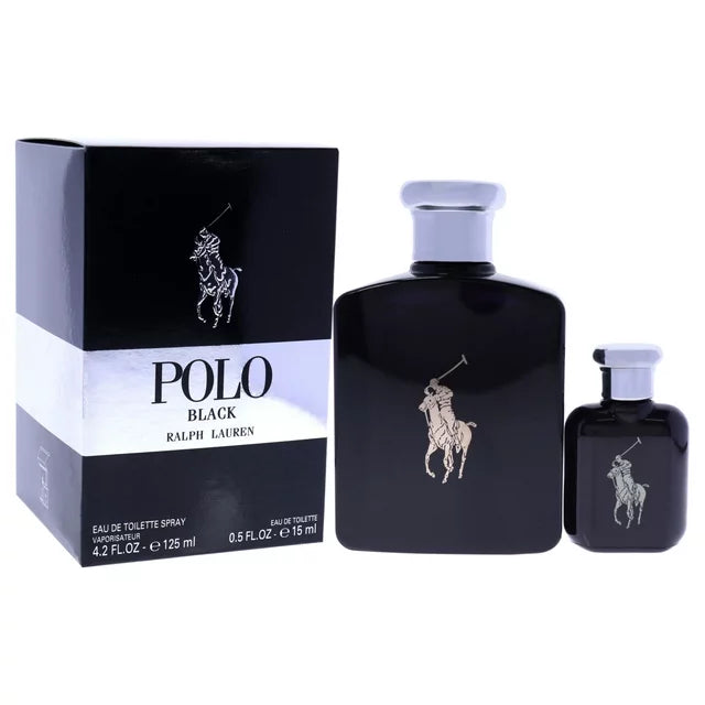 Ralph Lauren Conjunto De Viaje Polo Negro 2 Piezas 4.2 Edt M