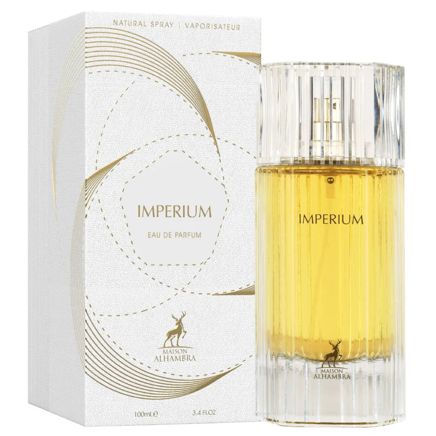 IMPERIUM Eau de Parfum bottle and packaging on a white background