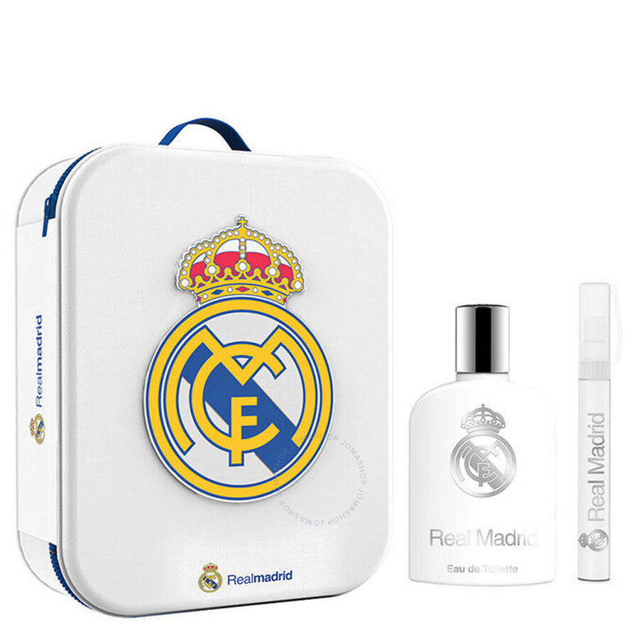 Juego de estuche con cremallera de 3 piezas del Real Madrid 3.4 Edt M