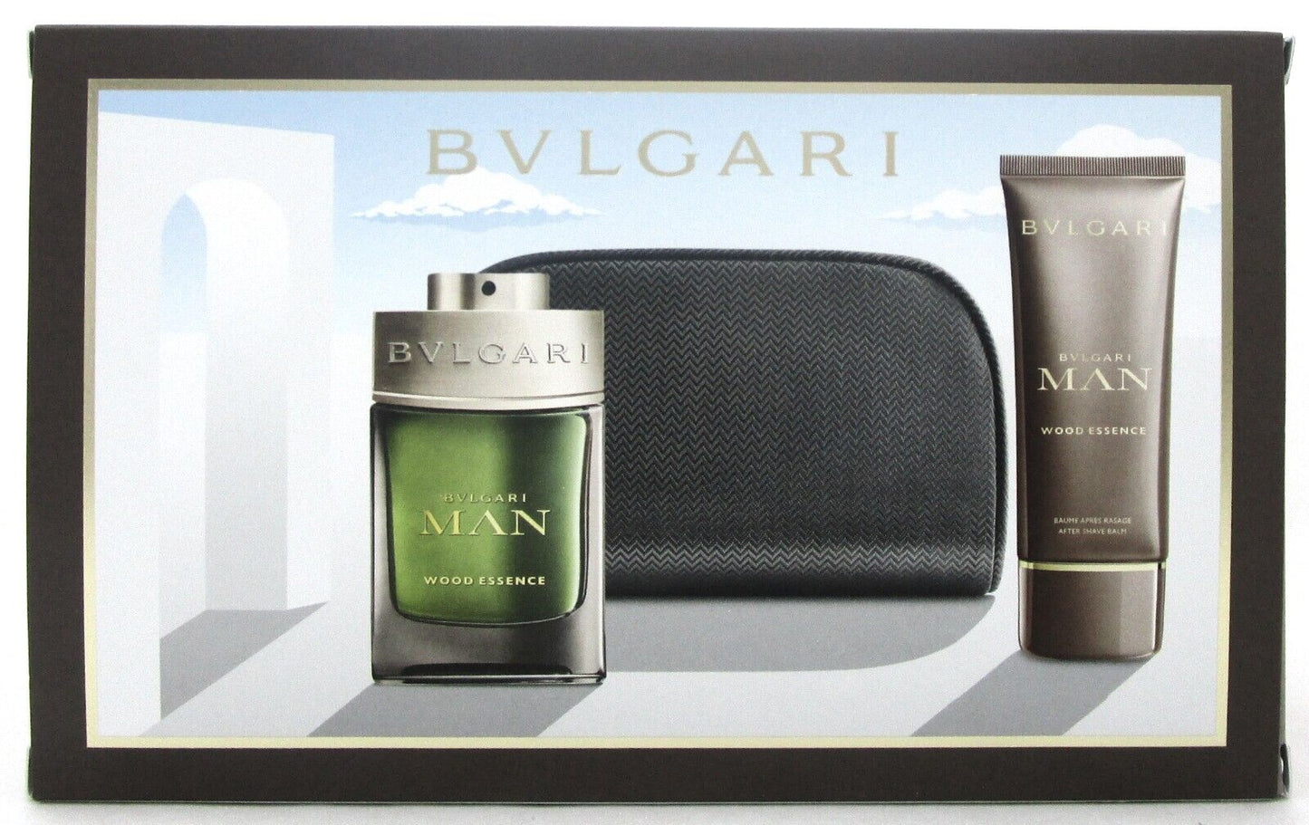 Bvlgari Man Wood Essence 3.4 Edp Juego de 3 piezas M