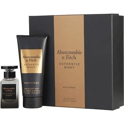 Abercrombie Set 2pcs Fitch Authentic Night 1.7 Edt M