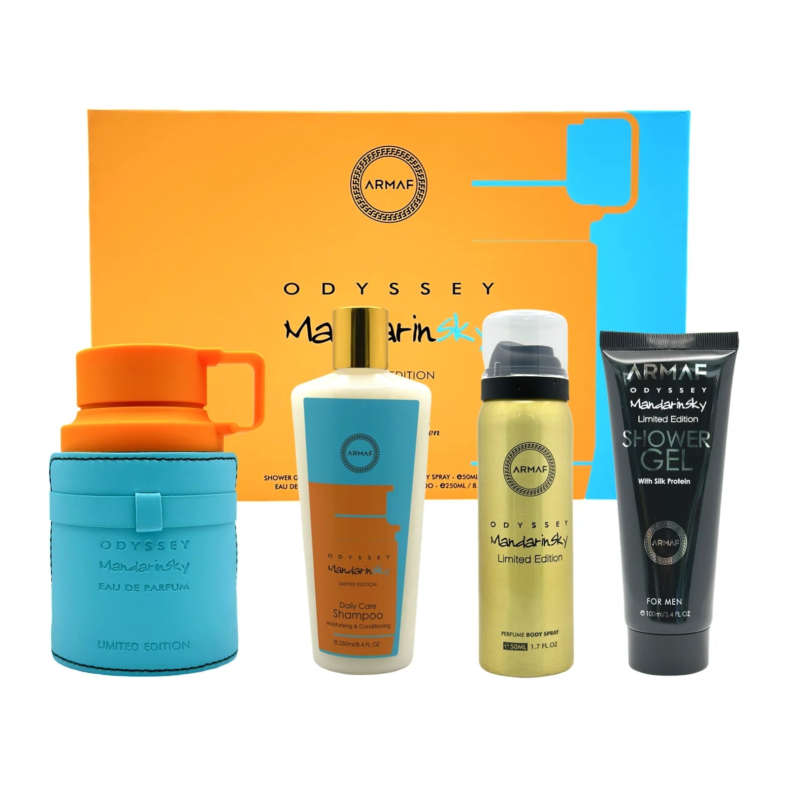 Armaf Odyssey Mandarin Sky 3pc Set 3.4oz EDP Unisex – luxury citrus fragrance